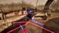 Place the teleporter on the rail drone. Flip the switch. Go on the pressure plate until the rail drone travels all the way to the right.