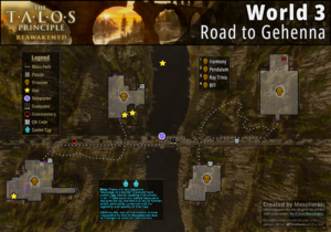 Detailed map of World 3