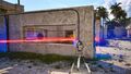 Walk inside the cell, and use the Jammer to open the Blue door where the Clone is and take control of it from afar.