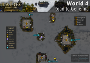 Detailed map of World 4