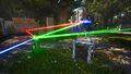 Put the second RGB converter on top of the Hexahedron, and connect it to the red Emitter and green converter.