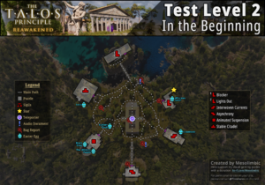 Detailed map of Test Level 2
