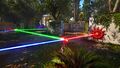 Grab the second RGB converter and connect it to the blue Emitter, the green RGB converter and the red Receiver.