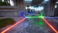 Take the other RGB converter, connect it to the red Emitter, the green converter and the blue Receiver.